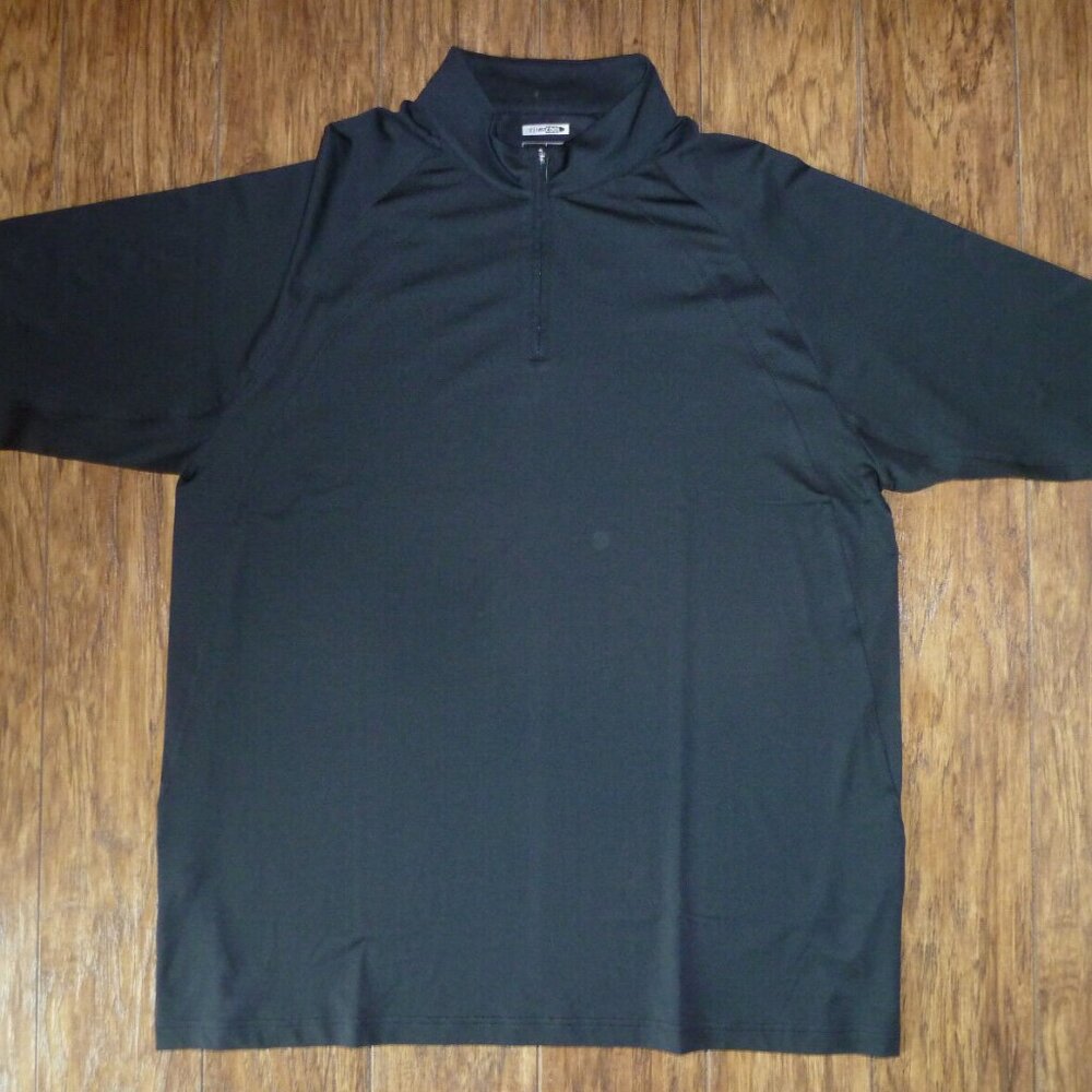 Mens ADIDAS Climacool Black Sports Lightweight 1/4 zip Shirt XXL
